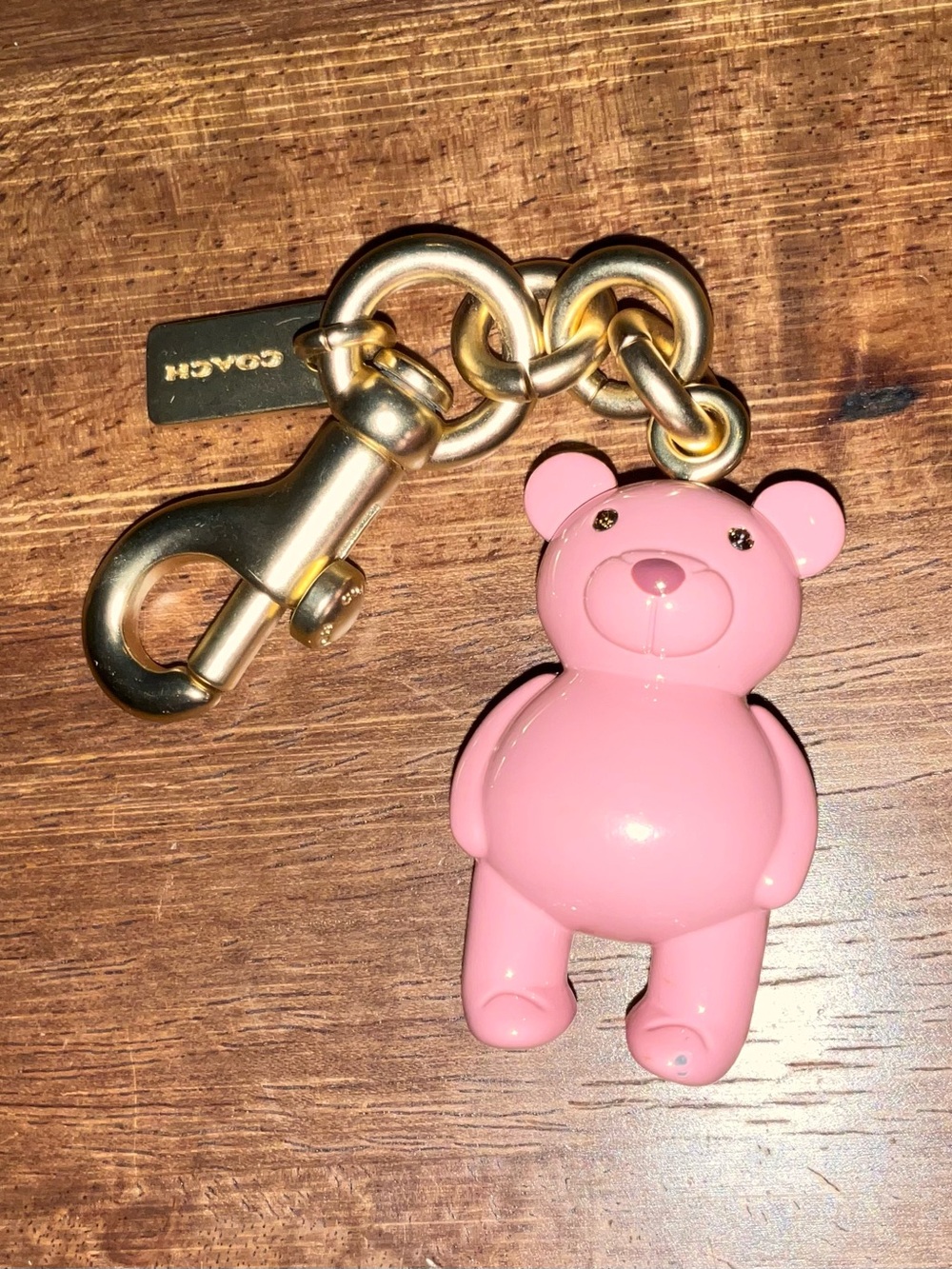 Coach purse charm, key ring